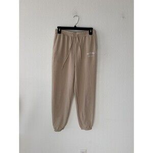 Cali 1850 Los Angeles Women's Beige Fleece Sweatpants Being Kind Is Cool Size S